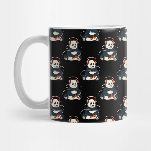 Gaming Panda Pattern by LetsBeginDesigns